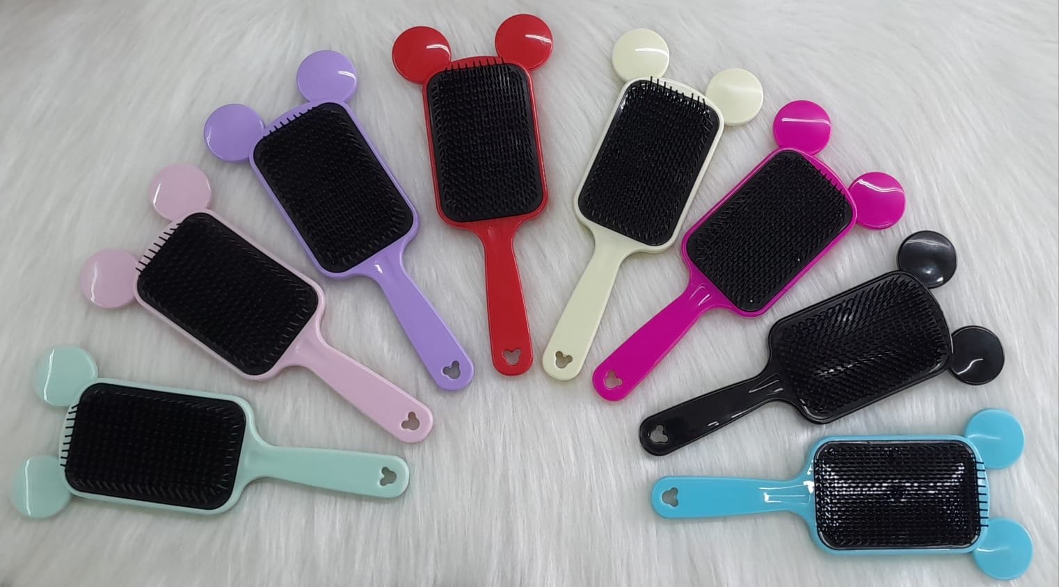 Escova Raquete Modelo Mickey (Orelhinhas)