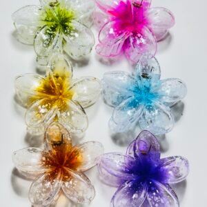 Piranha flor transparente