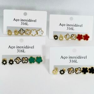 Kit Brincos Aço Inoxidável 11